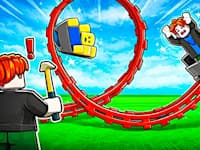 Build a Rollercoaster atmospheric background - funclicker.app