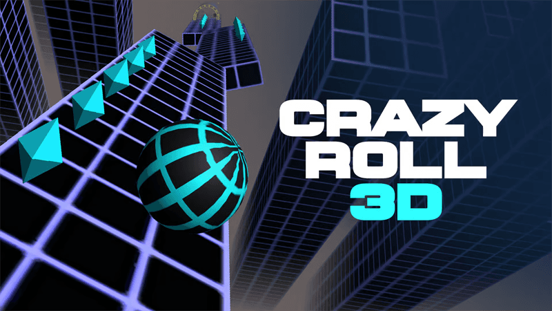 Crazy Roll 3D atmospheric background - funclicker.app