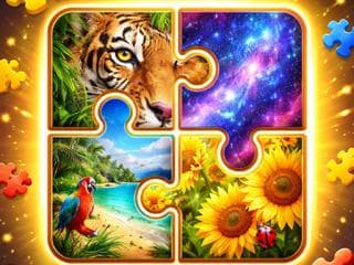 Zen Jigsaw Master atmospheric background - funclicker.app