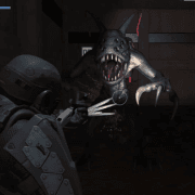 Alone In The Evil Space Base atmospheric background - funclicker.app