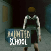 Haunted School atmospheric background - funclicker.app